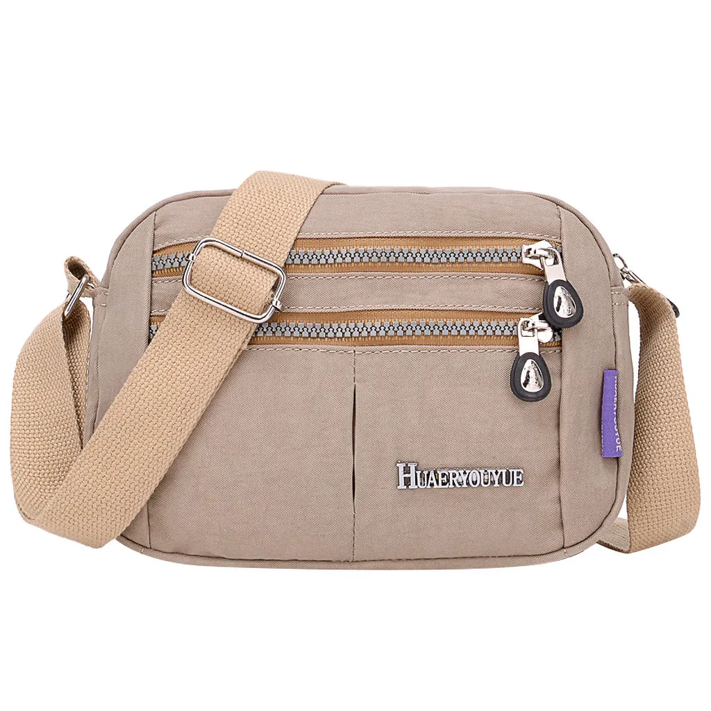 Khaki Повседневные женские сумки Trunk Tote Женская нейлоновая сумка на ремне Водонепроницаемая элегантная сумка для ежедневных покупок сумка для женщин#612 - Цвет: Khaki