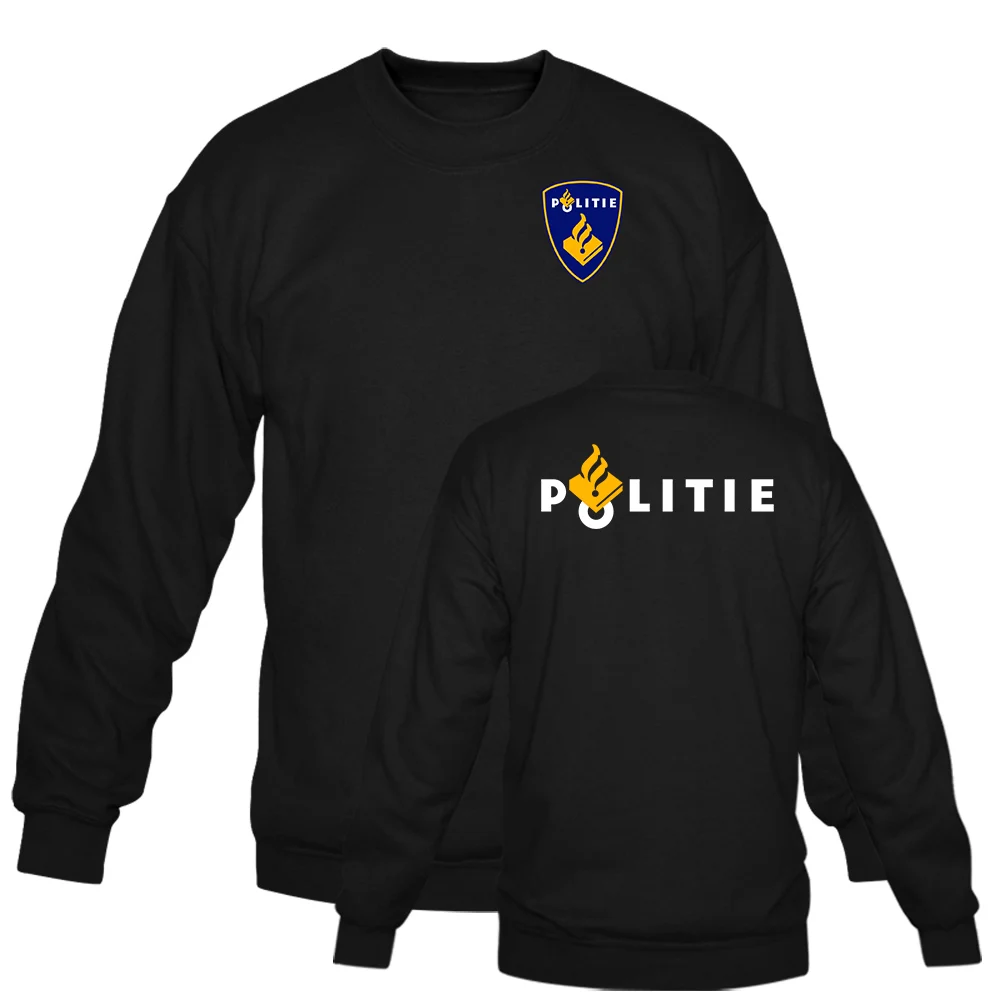 Голландский полиция Нидерландов Politie специальный Swat блок черный унисекс Мужские толстовки мужские пуловеры