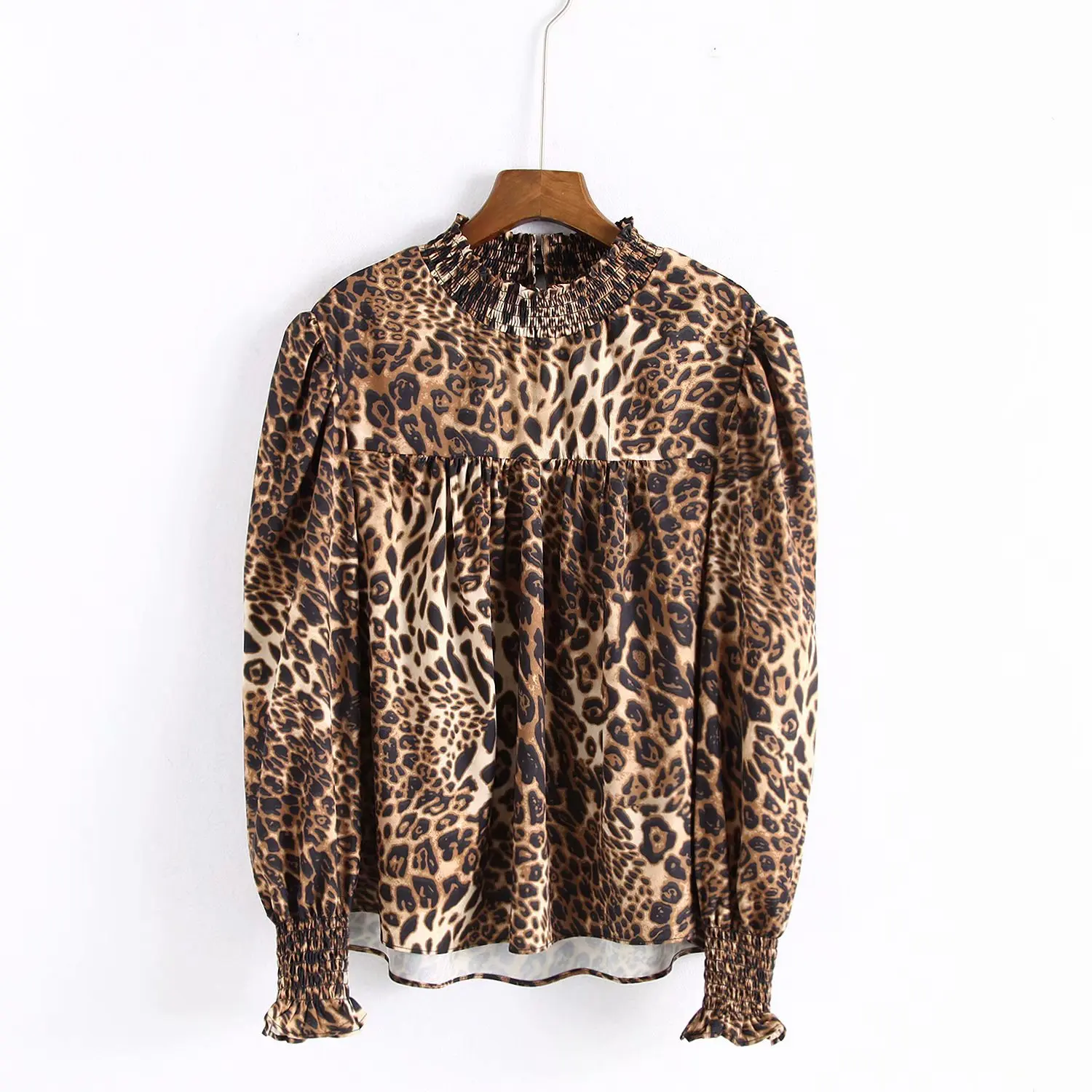 

Blusas Mujer De Moda 2019 New Autumn Women Leopard Print Casual Shirt Shein Blouse Women