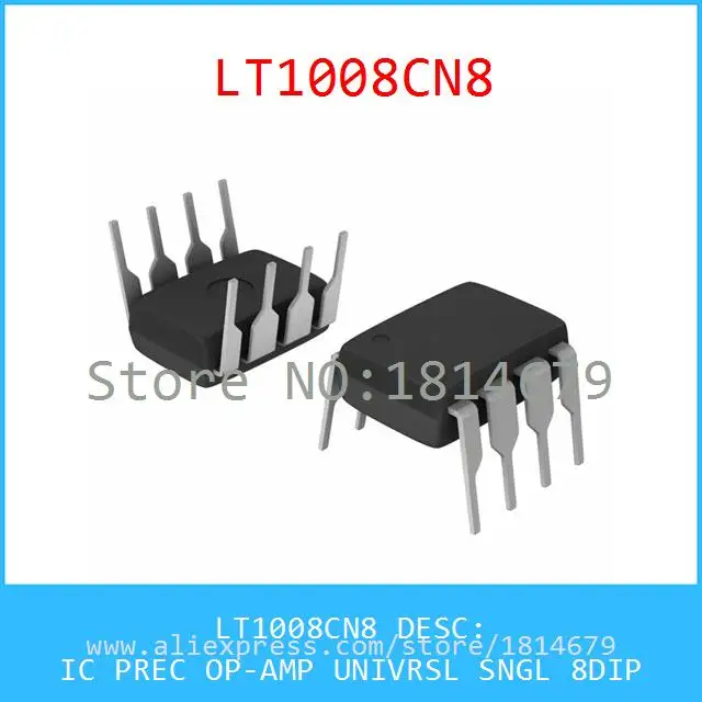 1 Шт./лот LT1008CN8 IC PREC OP AMP UNIVRSL SNGL 8DIP 1008 LT1008|ic program|ic networkic set |