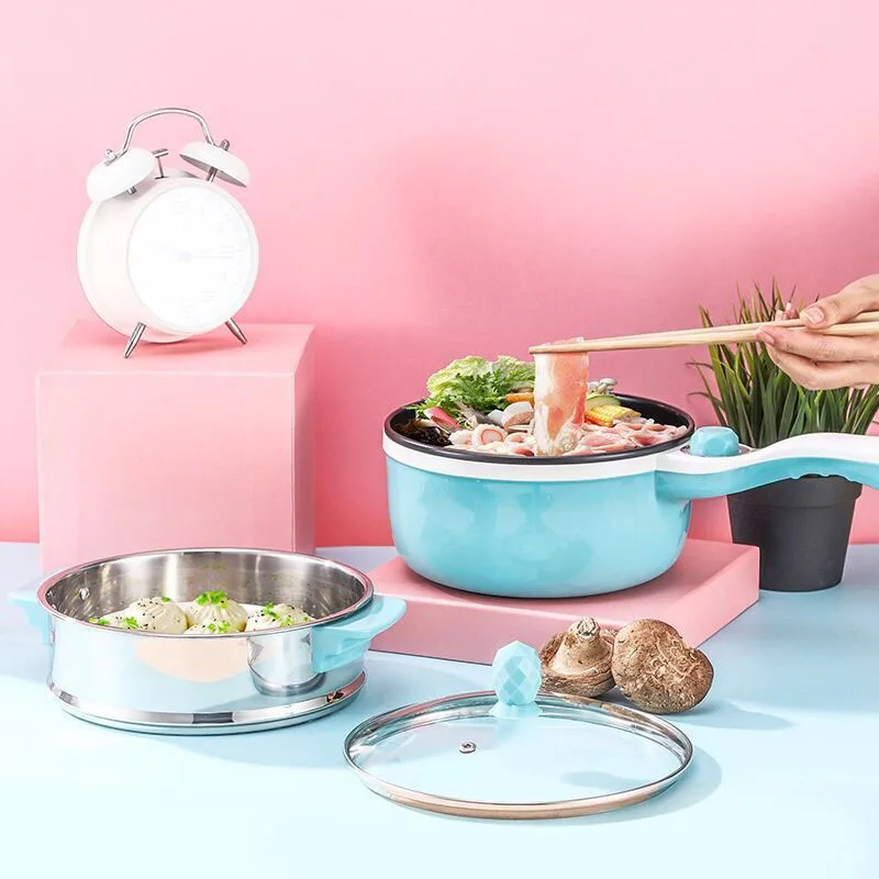 2L Multi-function Electric Skillet Household Non-stick Cookbook Student Artifact Small Power Cooker Wok Frying Pan | Бытовая техника