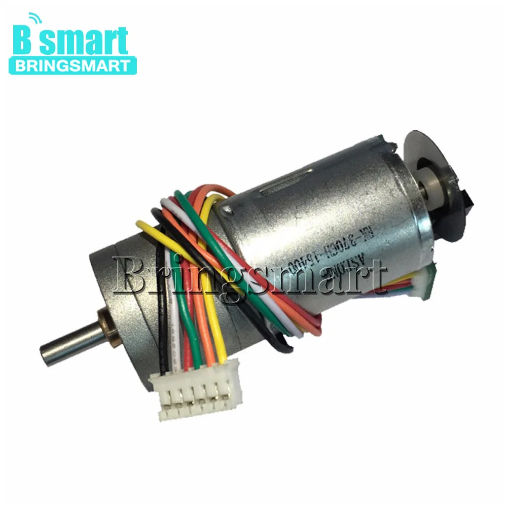 Фото Bringsmart GA25-371G 12В DC мотор-редуктор оптический кодер 6-24 В 8 6-977 об/мин мотор с кодером Bringsmart GA25-371G 12В DC мотор-редуктор оптический кодер 6-24 В 8 6-977 об/мин мотор с кодером