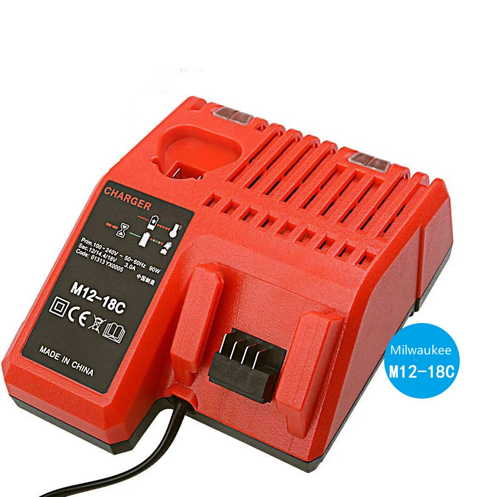 Для Милуоки M12 18C литиевая батарея зарядное устройство milwaukee12V 18V M1218|Зарядные
