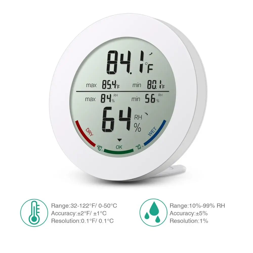 Цифровой термометр ORIA Mini ЖК дисплей удобный датчик температуры измеритель