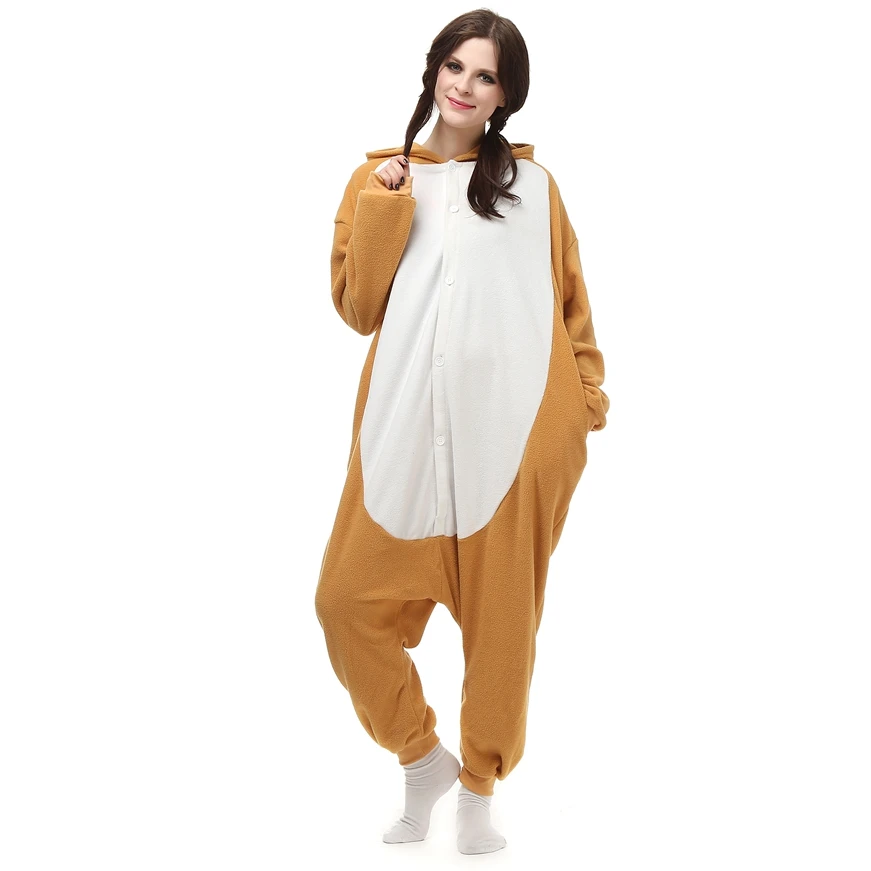 Флис кигуруми косплей костюм Rilakkuma мультфильм животных Пижама-Ползунки Хэллоуин Карнавал Маскарад одежда для вечеринок