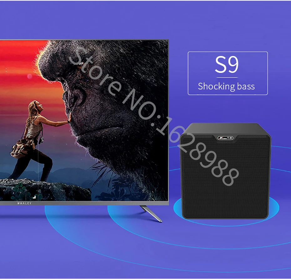 300K Bluetooth Саундбар для ТВ с S9 сабвуфером беспроводной микрофон K ТВ домашний кинотеатр беспроводная звуковая панель Поддержка TF U диск AUX