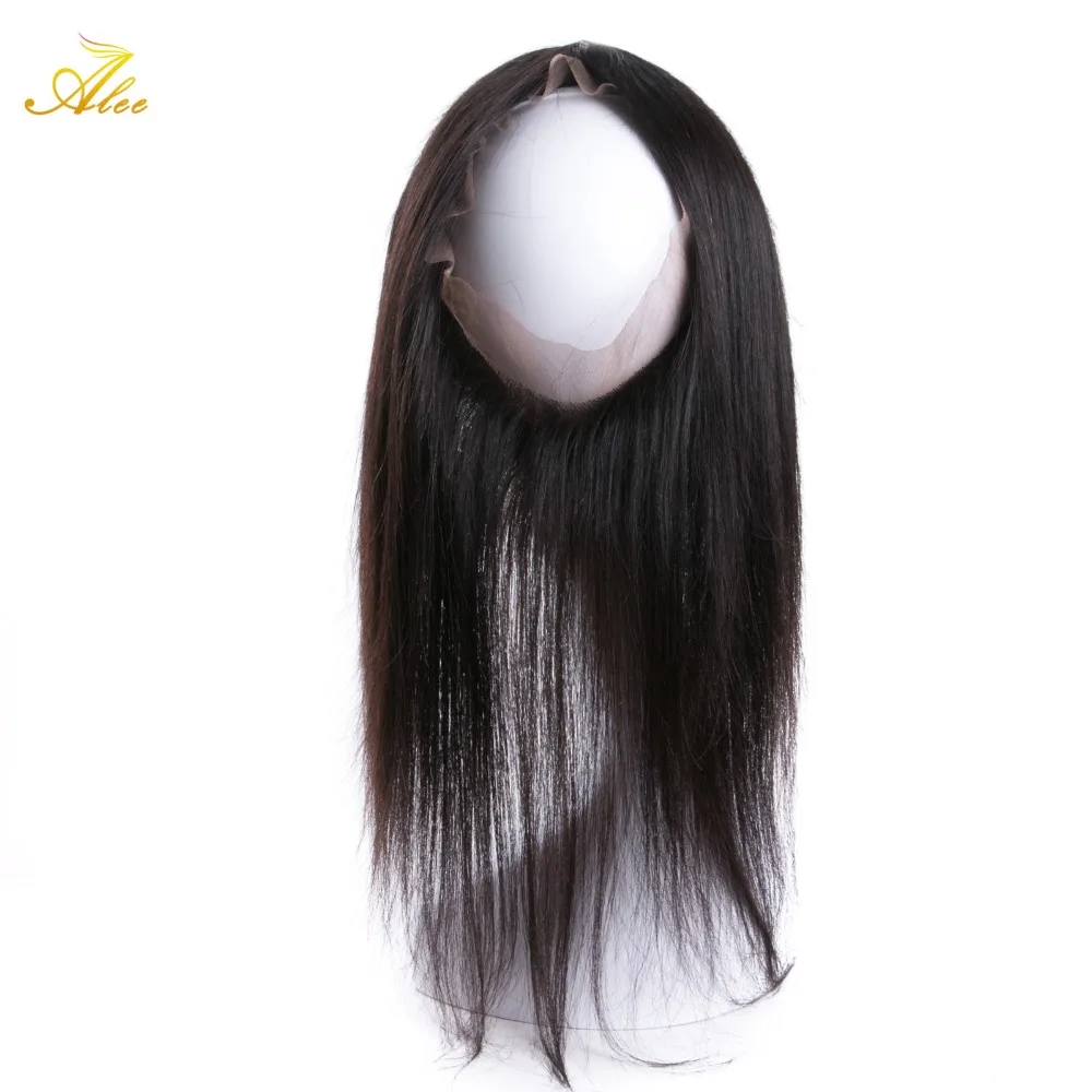 Бразильский виргинский волосы прямые 360 кружева девственные полный шнурок