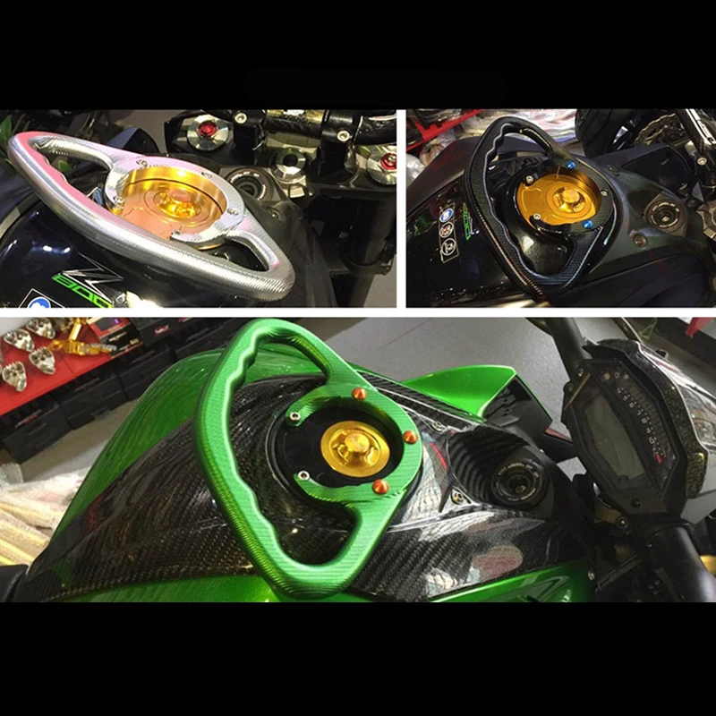 Мотоцикл пассажирский ручки для Kawasaki Ninja 300 ER6N ER6F ZX10R ZX14R Z750 Z800 Z1000 Z1000SX 2006 2012 CNC топливного бака ручки