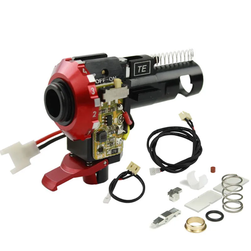 BK Горячая CNC алюминиевый Hop Up камера с светодиодный для страйкбола AEG M4 M16 обновления аксессуары для охоты - Цвет: BK