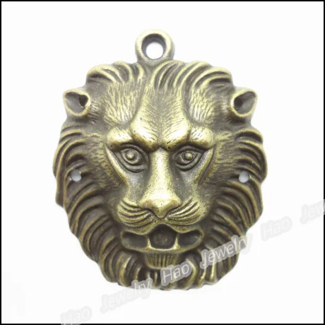 6 шт. винтажные Подвески в виде льва из цинкового сплава|jewelry findings|necklace diyantique bronze |