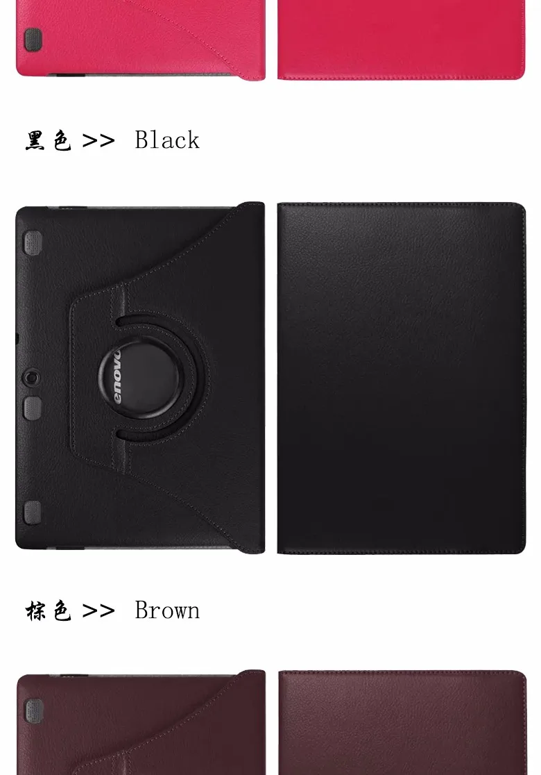 Для lenovo Tab 2 A10-70F A10-70L A10-30 X30F Tab 3 X70F 10,1 дюймов чехол для планшета вращающийся на 360 Градусов Кожаный защитный чехол для планшета