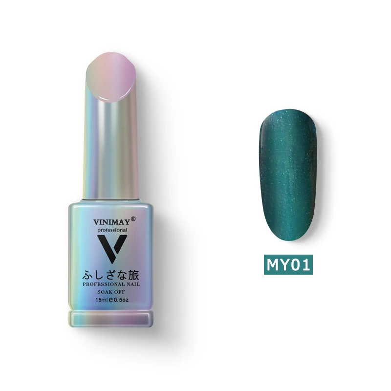 MY01 VINIMAY Гель-лак для ногтей "кошачий глаз" vernis полуперманентный УФ-гель для ногтей лак-праймер впитывающийся Гель-лак для ногтей Полировочный Гель для маникюра - Цвет: MY01