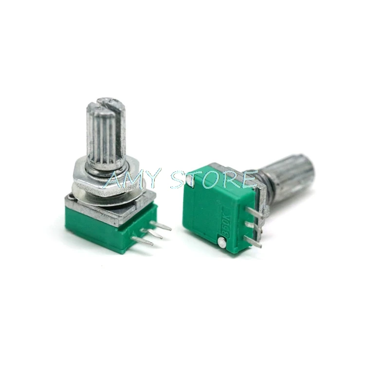 Lot10 B100K B50K B20K B10K B5K RK097N Audio Amplifier Sealed Single Potentiometer 15mm Length Shaft 3pins | Обустройство дома