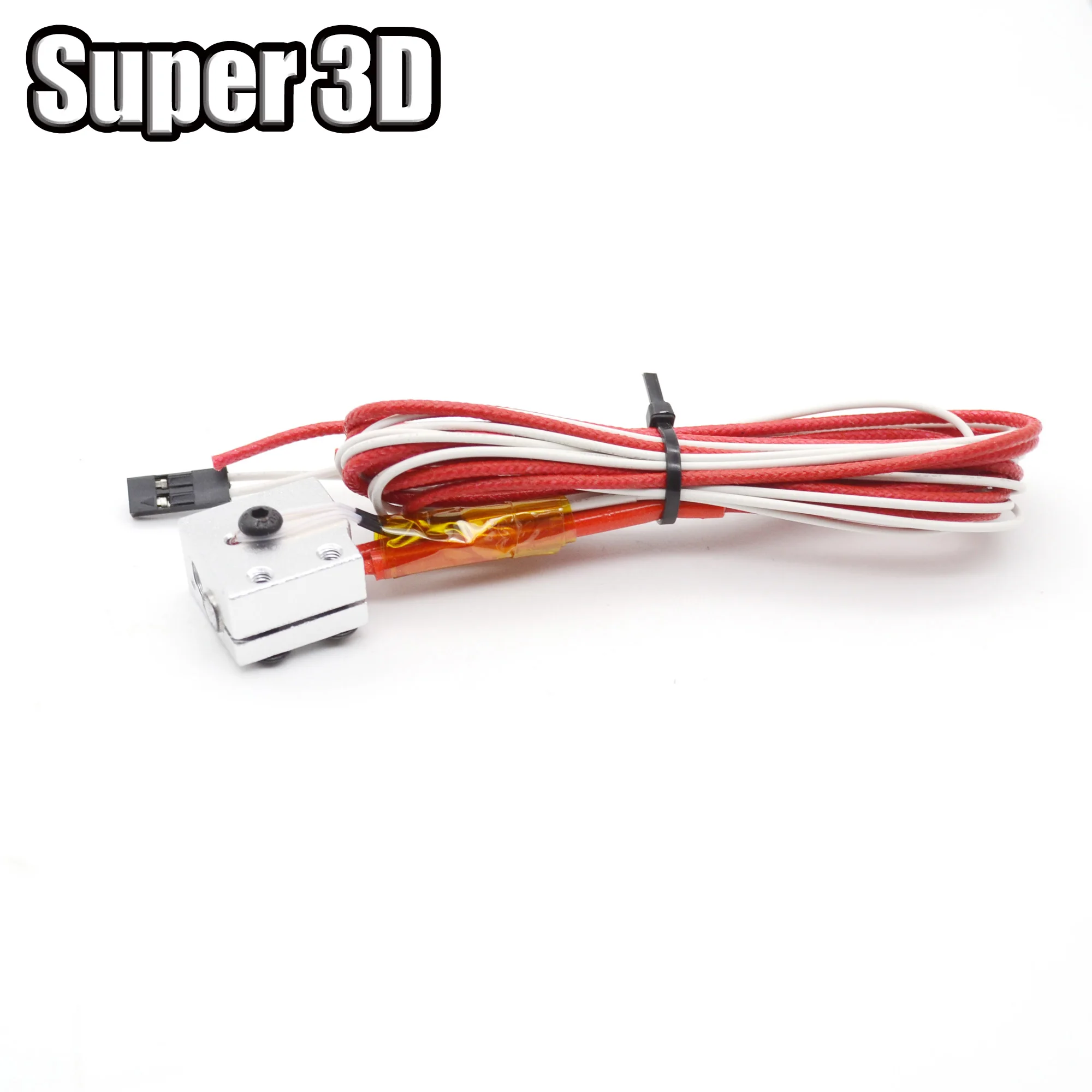 

3D printer Heater cartridge + Thermistor + Heating block Volcano Reprap hotend 3D printer parts j-head 12/24V