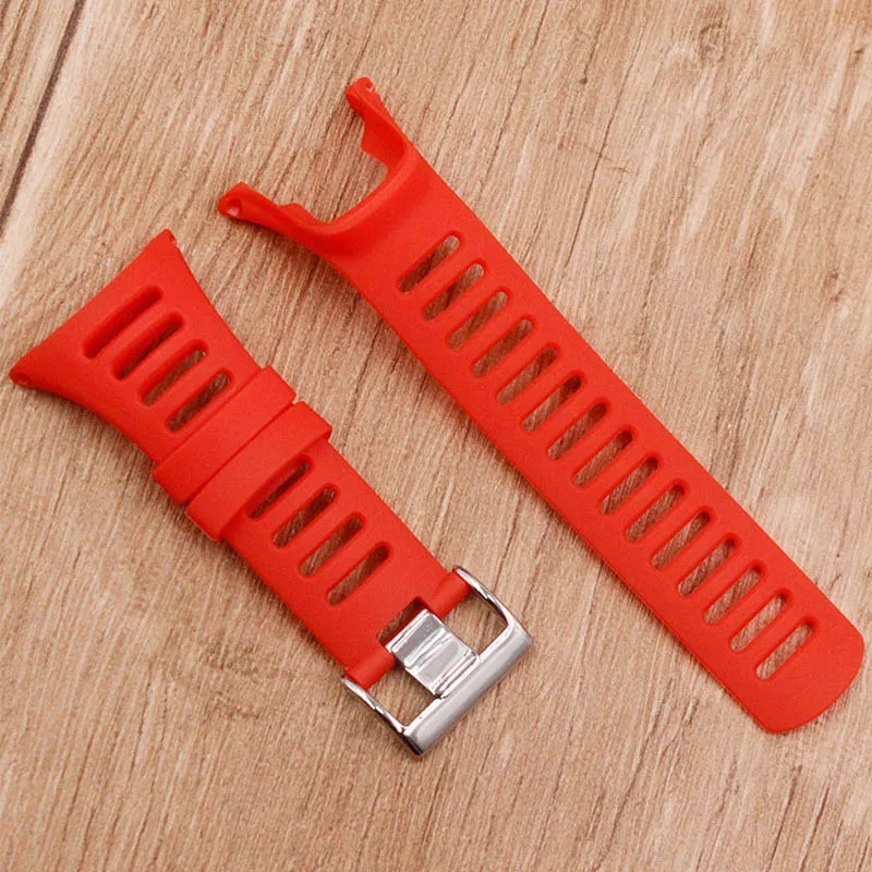 red Silver buckle Аксессуары для часов для мужской ремешок для часов SUUNTO Ambit 1 2 3 2R 2S - Цвет ремешка: red Silver buckle