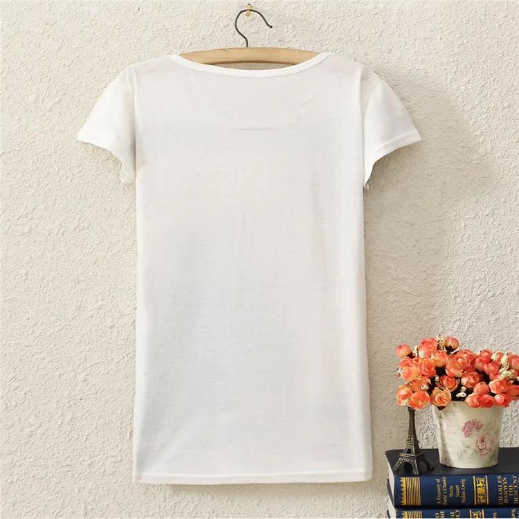 2018 Лето портрет расслабленный стиль с буквенным принтом Футболка женская