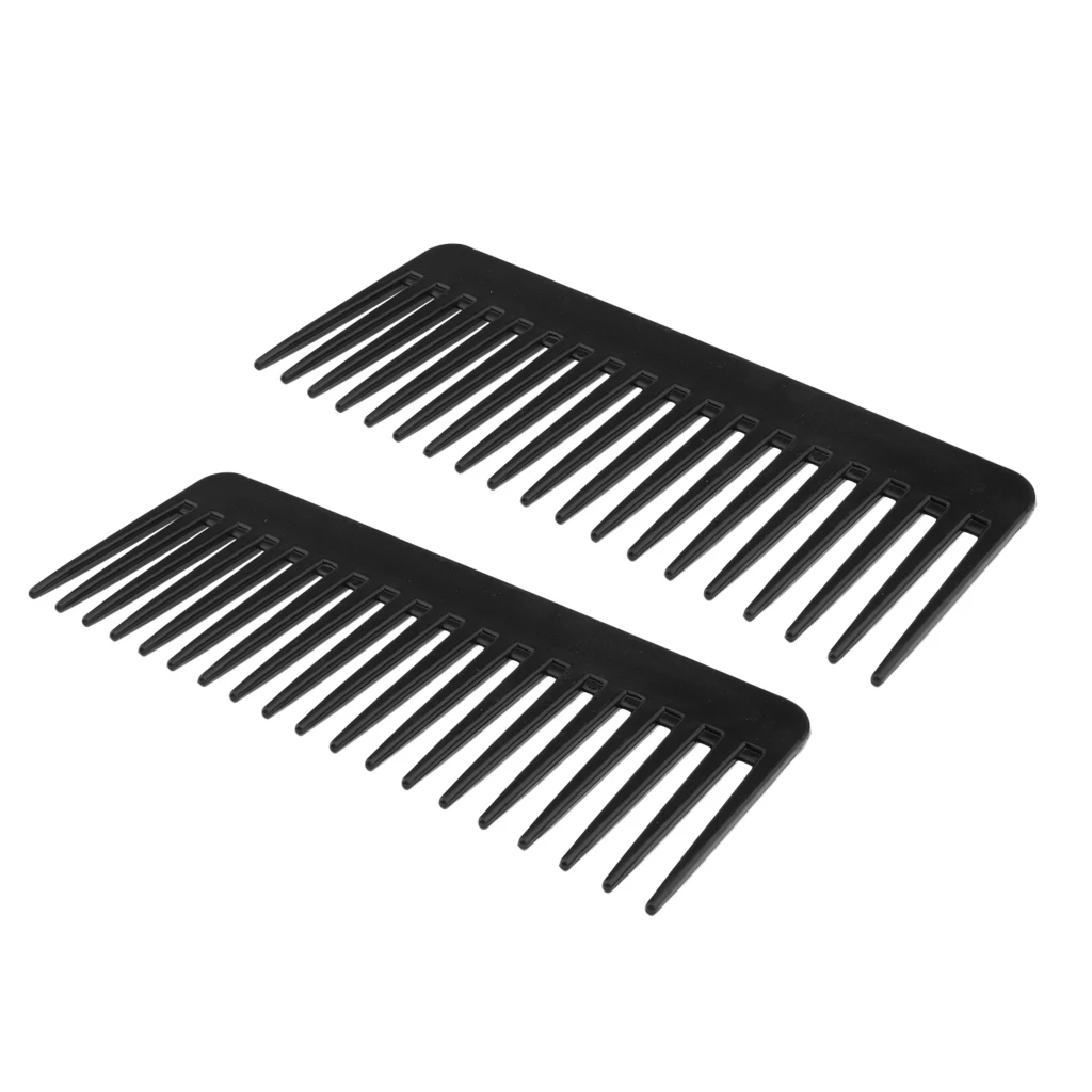 Гребень для волос черный с большими зубьями гребень широкими парикмахерской