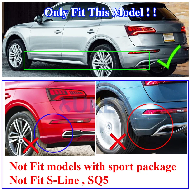 Набор литых брызговиков для Audi Q5 FY Брызговики крыло брызговиков Передние Задние аксессуары
