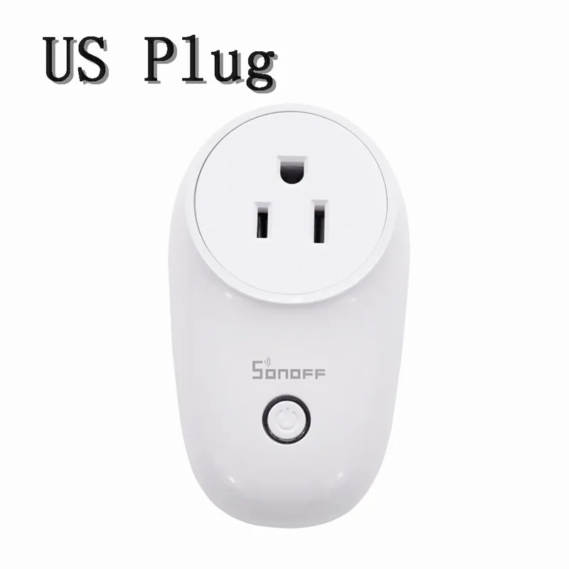 1 Sonoff S26 WiFi умная розетка EU/US/UK/CN/AU вилка 2200 Вт 10A пульт дистанционного управления умный выбор времени переключатель работает для Amazon Google Assistant - Цвет: 1