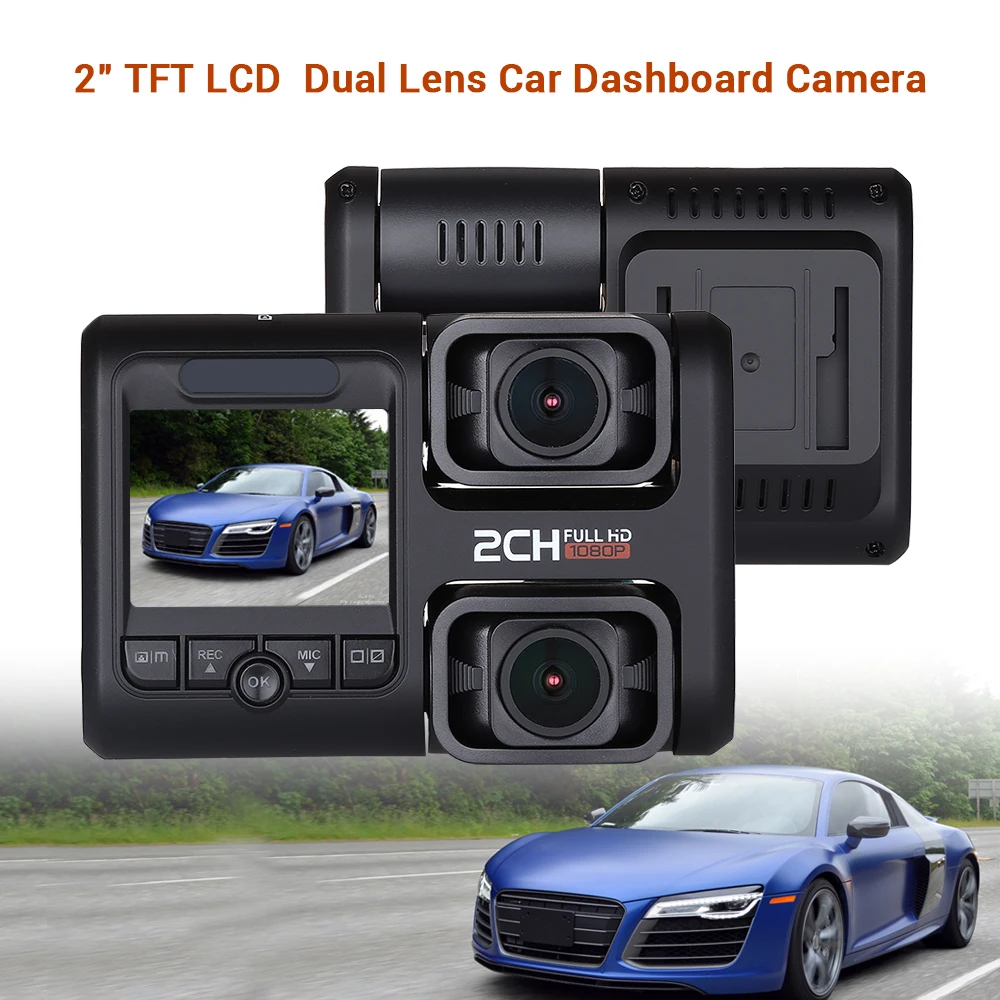 Dual Dash gps Cam Dvr Wi Fi Novatek 96663 двойная линза Автомобильная камера регистратор