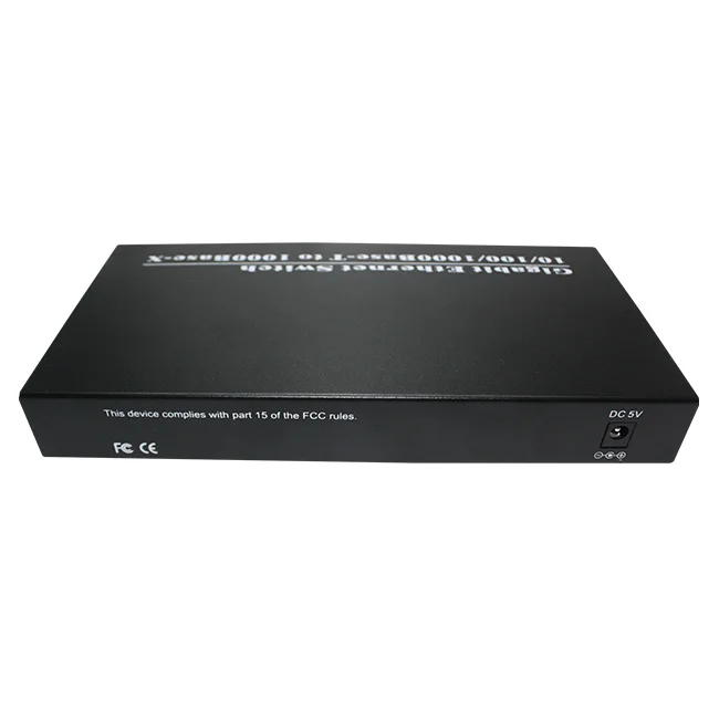 1 шт. 10/100/1000 Мбит/с гигабитный Ethernet коммутатор волоконно-оптический