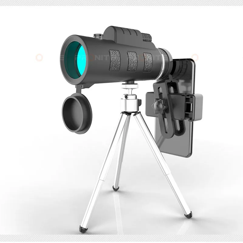 With tripod Монокуляр Zoom Vision 40x54 охотничий телескоп HD Профессиональный Монокуляр охотничьи прицелы телескопическое зеркало Opera Turizm Spyglass - Цвет: With tripod