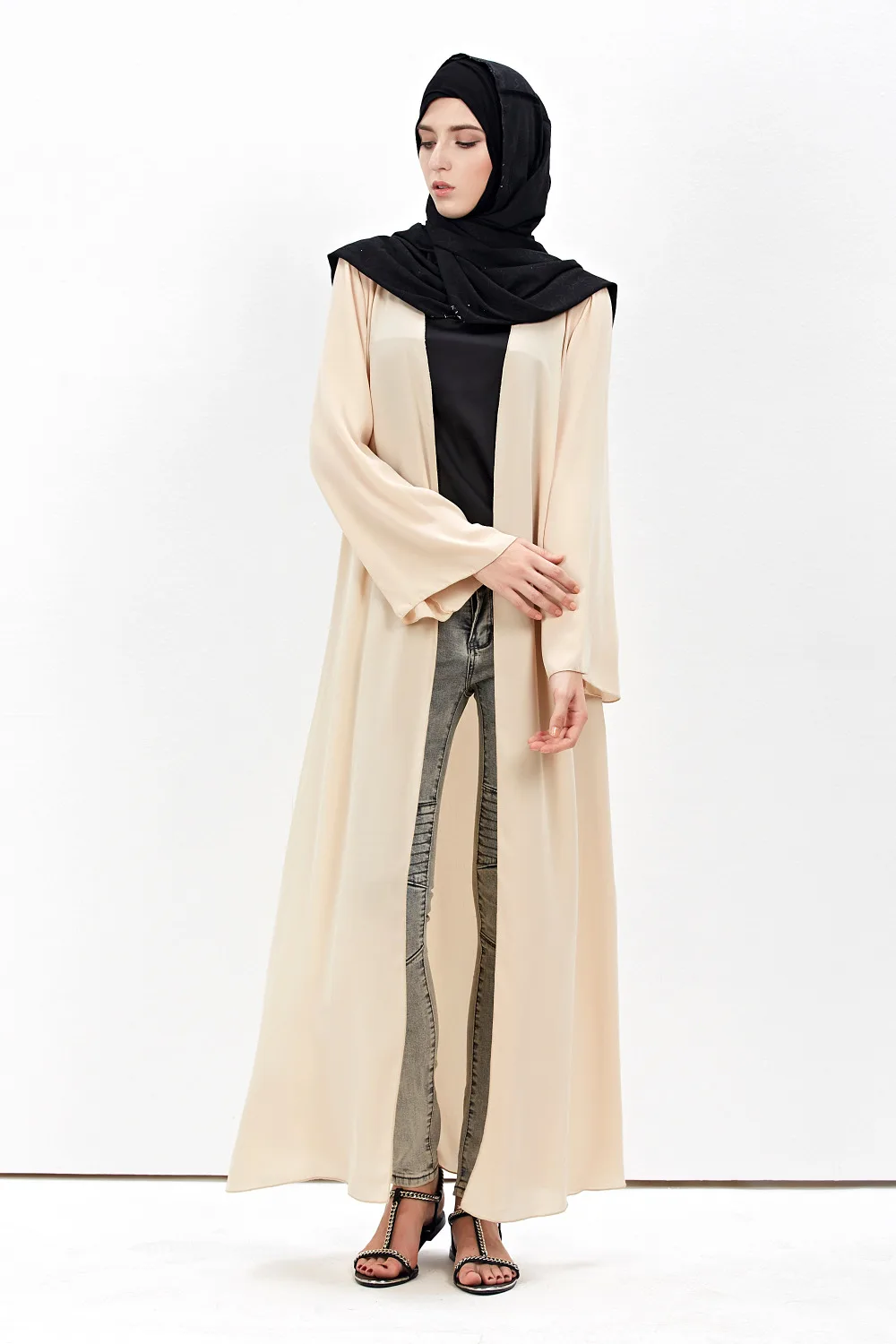 6 цветов мусульманское женское платье кардиган халат Дубай Турецкая женская