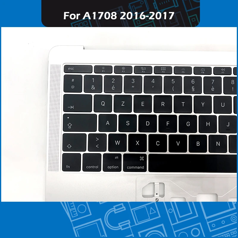 Серебристый чехол для ноутбука FR French Keyboard MacBook Pro Retina 13 дюймов A1708 верхний