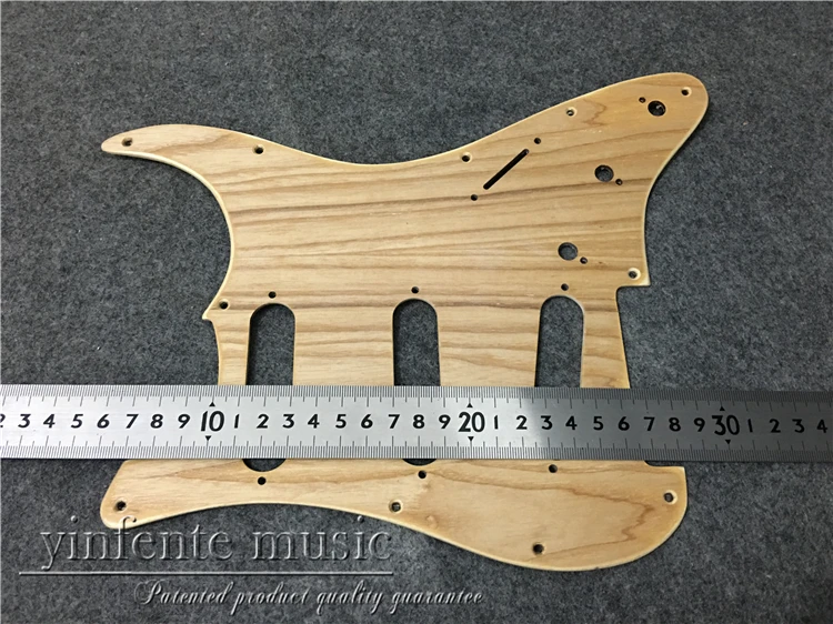 Ручной работы Pickguard ashtree#1605H-4 Электрический S trat гитара дерево SSS