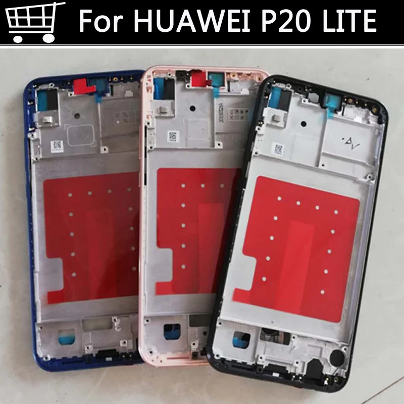 Для HUAWEI P20 LITE передняя панель/средняя рамка корпус крышка аккумулятора для P20LITE