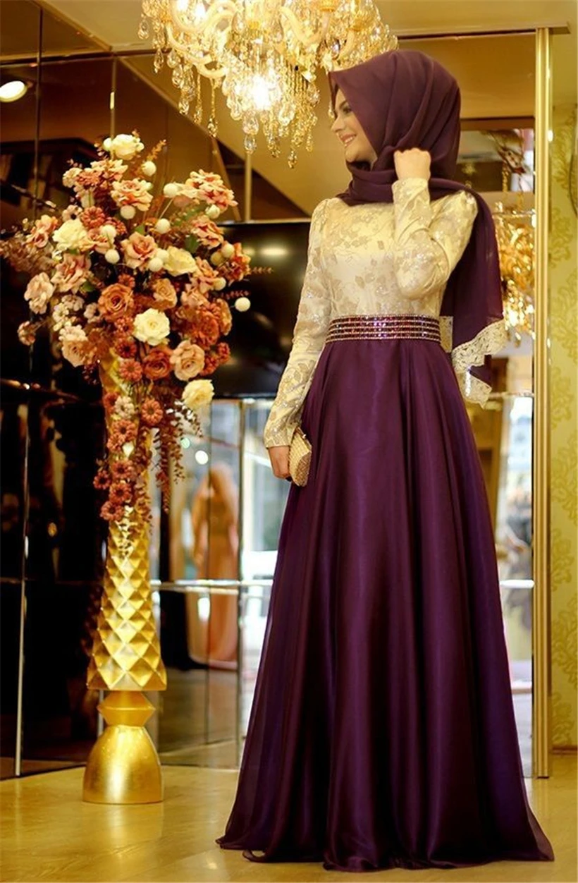 2016 мусульманских вечерних платьев выпускного вечера исламская дубай абая кафтан