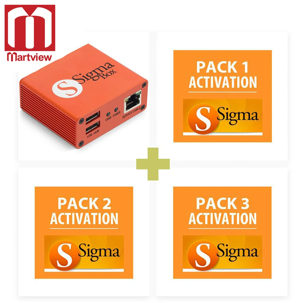 Martview Sigma Box с набором кабелей 9 шт+ Sigma Pack 1, 2, 3 активаций