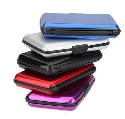 Waterproof Antimagnetic Business ID Credit Card Metal Pocket Mini Case Aluminum Cards Holder Wallet | Багаж и сумки