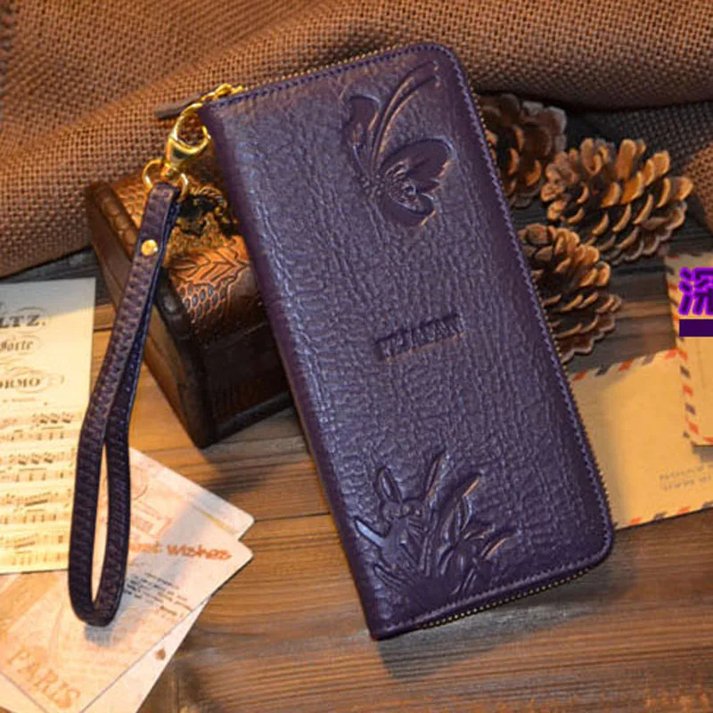 Базовый женский клатч из натуральной кожи зажим для монет ремешок ручная сумка