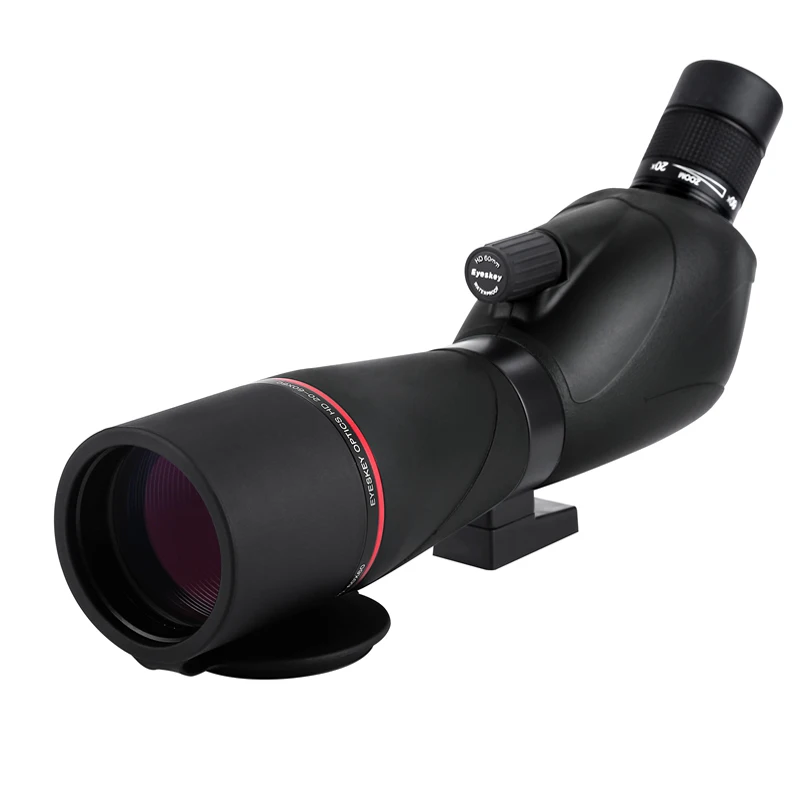 Black Eyeskey 20-60x60 водонепроницаемый Зрительная труба Zoom Зрительная труба полный многослойный наблюдения за птицами монокулярный телескоп со штативом - Цвет: Black