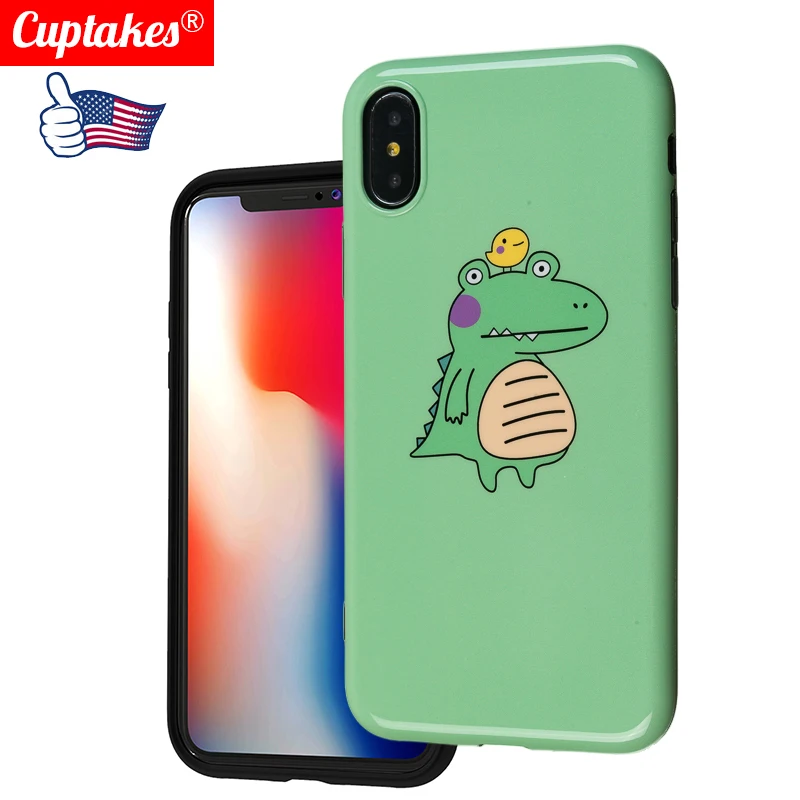 Роскошный фирменный глянцевый мягкий силикон imd чехол для iPhone 7 8 Plus X XS Max XR 6 6S