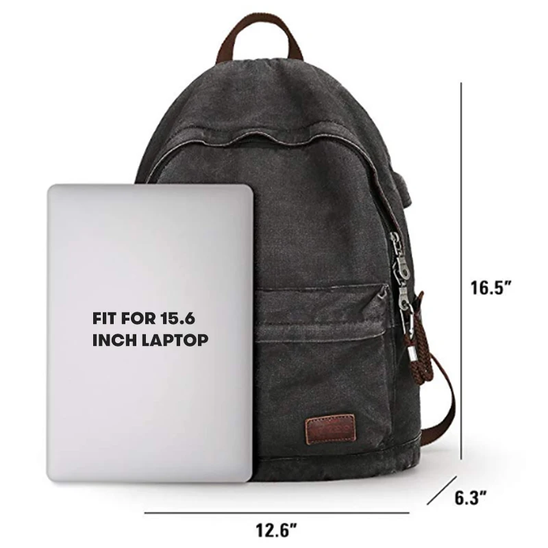 Мужской рюкзак в стиле ретро с USB разъемом|backpack travel bag|student bagbackpack student |