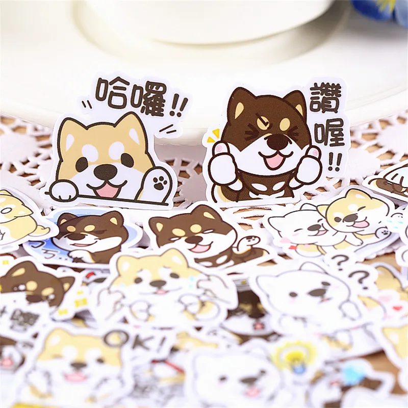 

40 pcs Cute little terrier Sticker for Luggage Skateboard Phone Laptop Moto Bicycle Wall Guitar/Eason Stickers/DIY Scrapbooking
