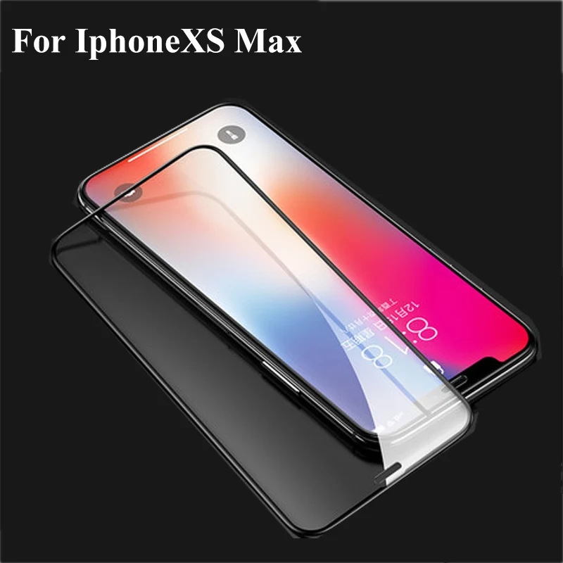 Черное ультратонкое закаленное стекло 9H для iphone X XS iphoneXS iphonex Защитная пленка