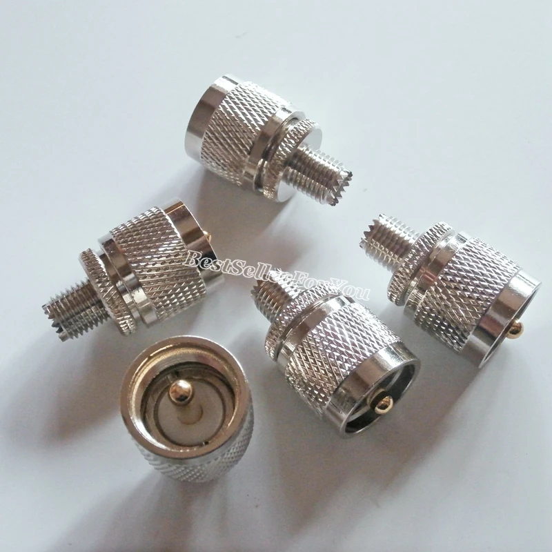 

1Pcs Mini UHF Female MINIUHF Jack To UHF Male Plug PL-259 RF Connector Converter Adapter