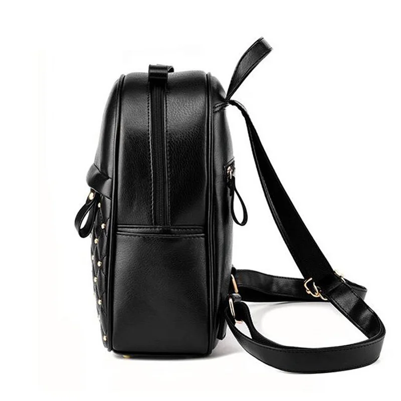Женский кожаный рюкзак маленький школьный для девочек подростков|women leather