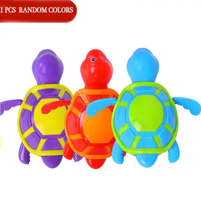 1PCS Random Color Различные Мультяшные животные Черепаха слон утка Развивающие игрушки для ванной классические для детей водные игрушки Детские заводные игрушки для ванной хранения - Цвет: 1PCS Random Color