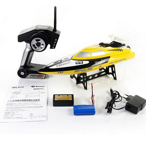WLtoys WL912 4CH высокое Скорость гоночная лодка RC 24 км/ч готов к 2 4 GHz Дистанционное