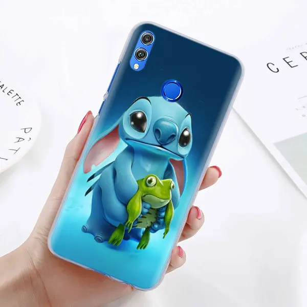 09 Милый чехол для телефона Lilo Stitch для huawei Honor 8X 8A Pro 8C 8S 9 10 Lite 20i Honor Play Y7 Y9 чехол - Цвет: 09