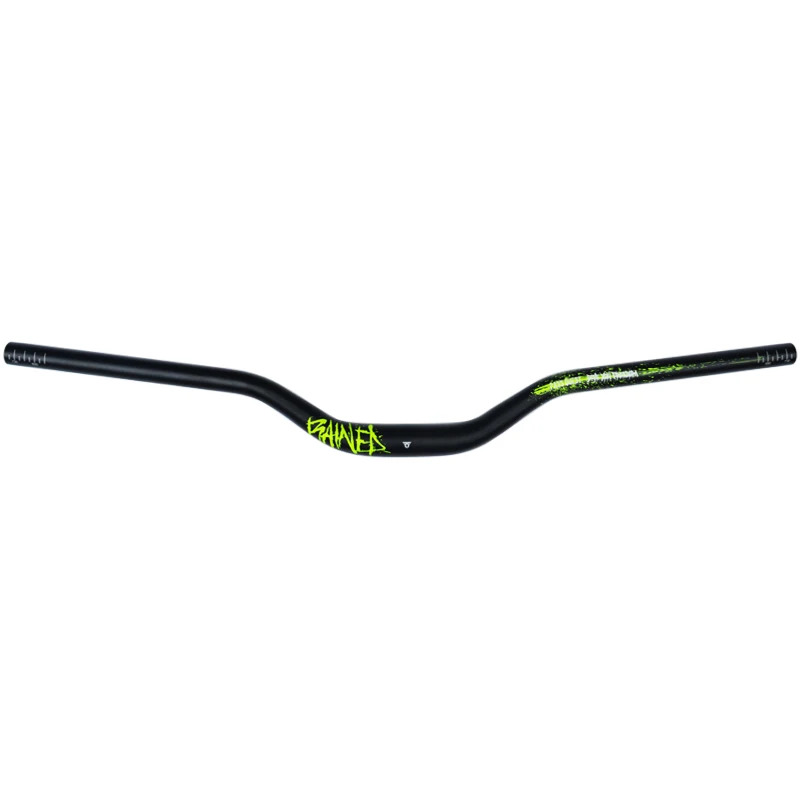 black and green 31,8*750 мм руль велосипеда для BMX AM DH алюминиевый сплав Руль Горный велосипед запчасти 4 цвета - Цвет: black and green
