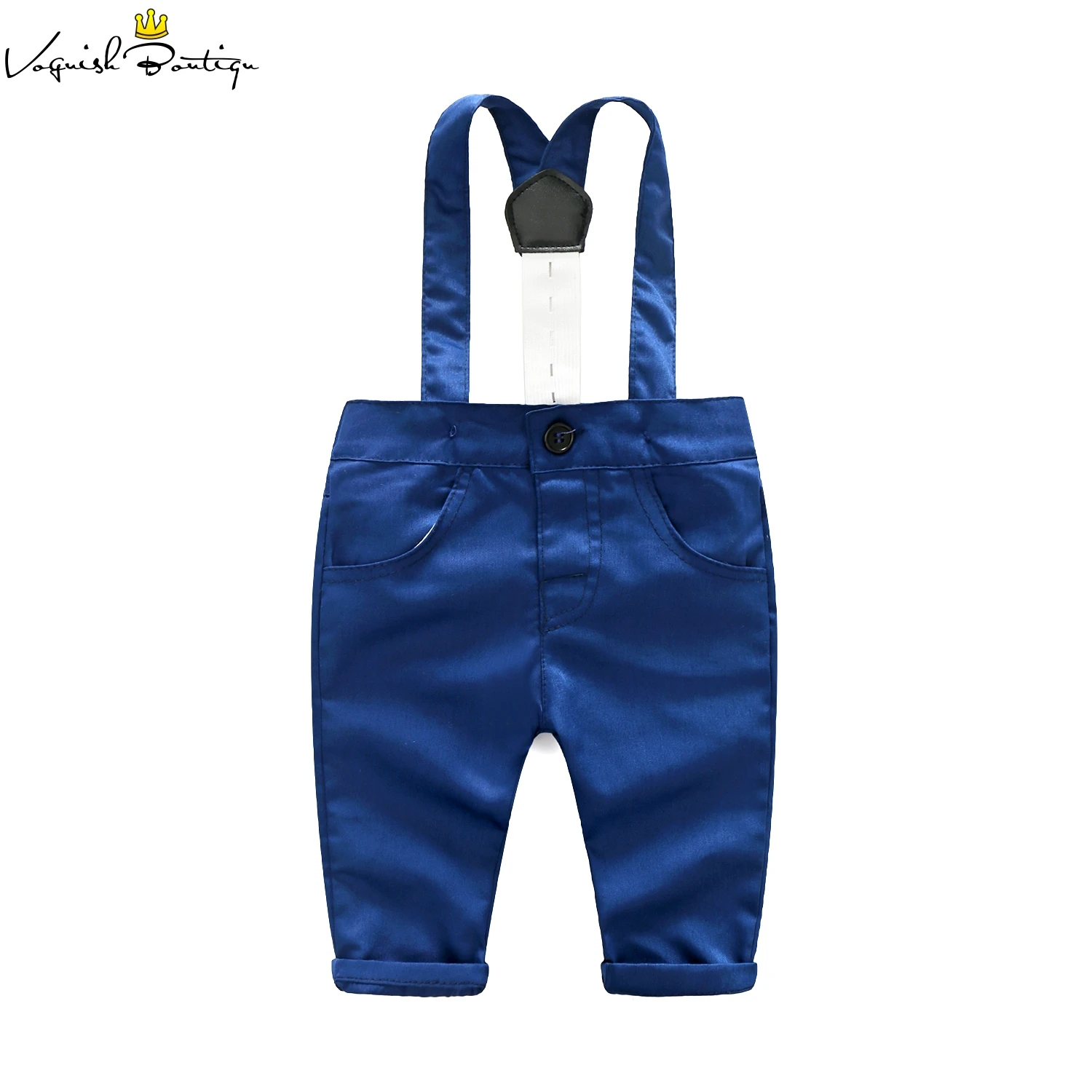Newborns clothes fashion baby clothing set blue shirt with casual overalls 2pcs/set for newborn |