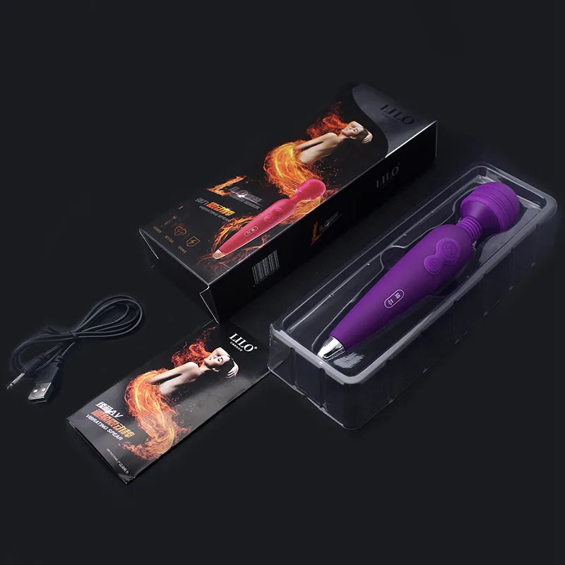 Qise USB волшебная палочка вибрирующий массажер для тела AV G-Spot Вибраторы со