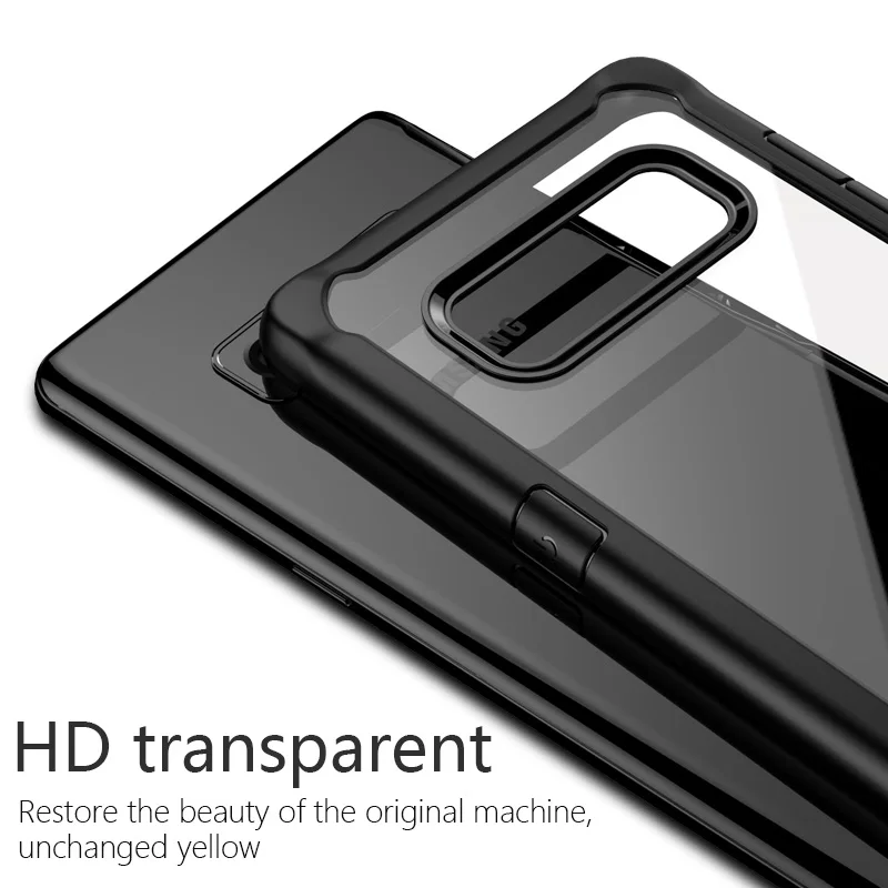 Luooyd антидетонационных чехол для Galaxy Note 8 прозрачный ПММА и ТПУ силиконовый Samsung