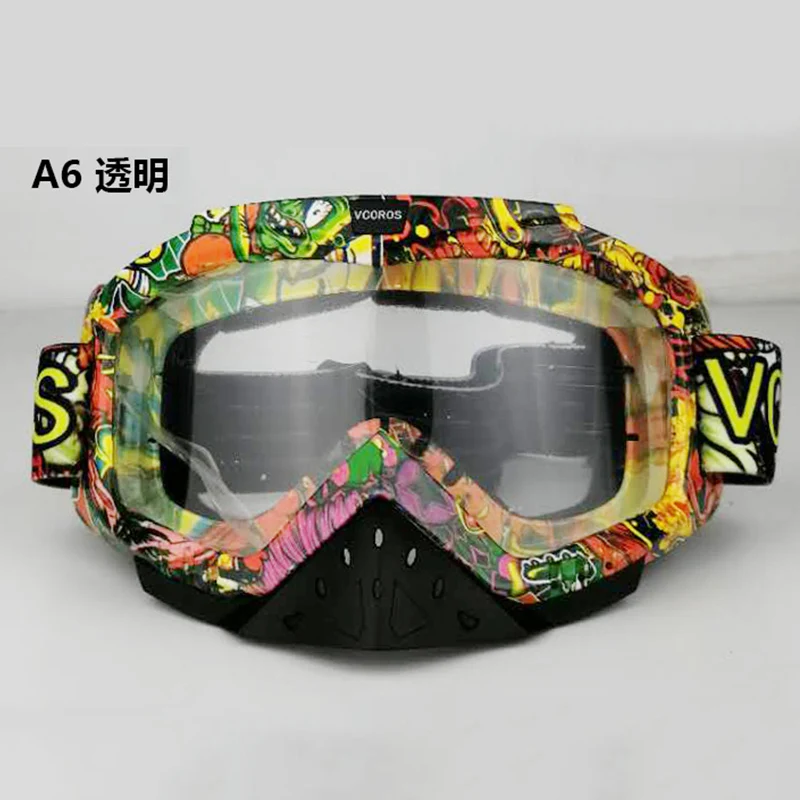 1 vcoros Марка Gafas Moto rcycle очки шлем очки Moto шлемы очки маска очки для мотокросса Лыжный ветрозащитный eyewears - Цвет: 1