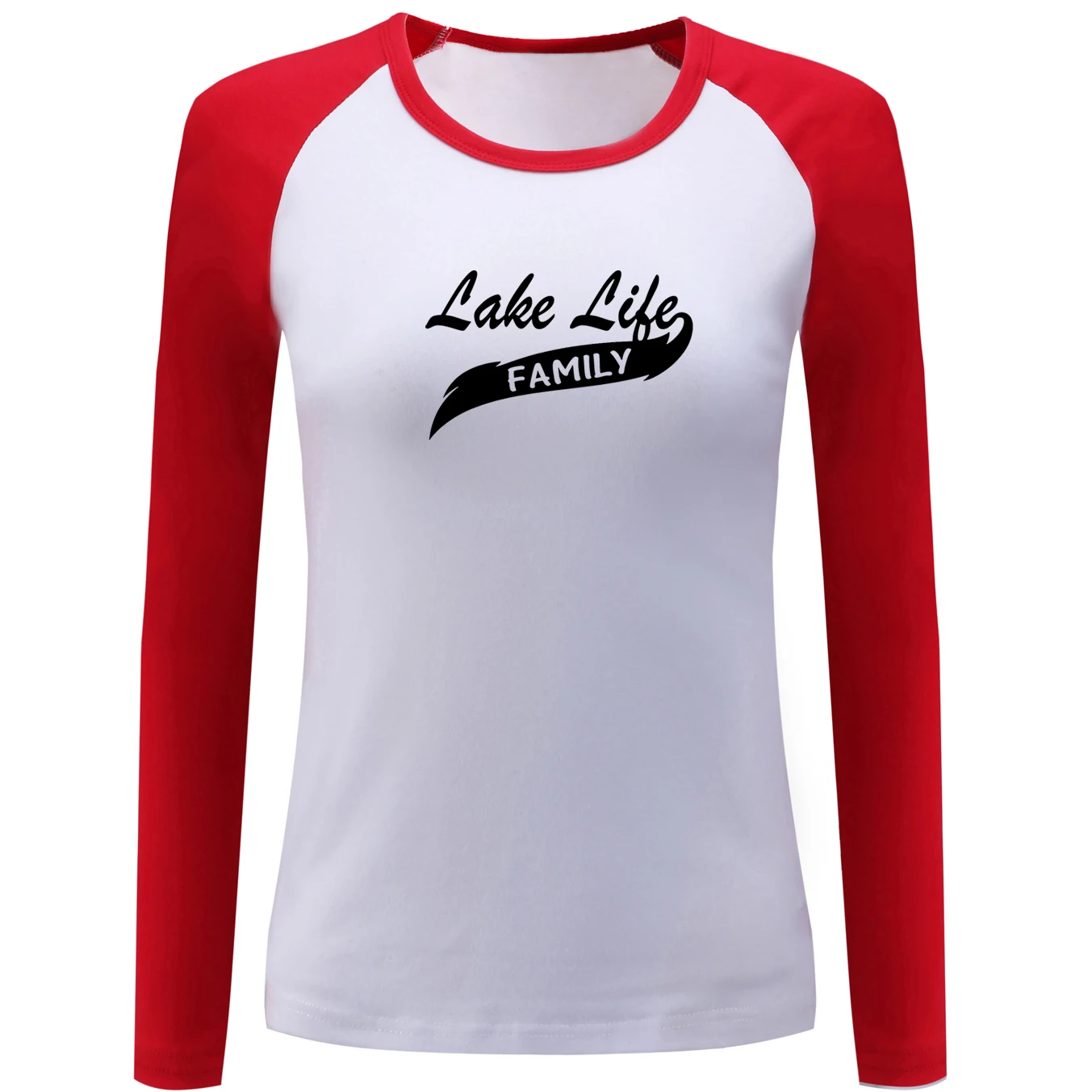 Женская футболка IDzn Lake Life с длинным рукавом реглан модная женские футболки для